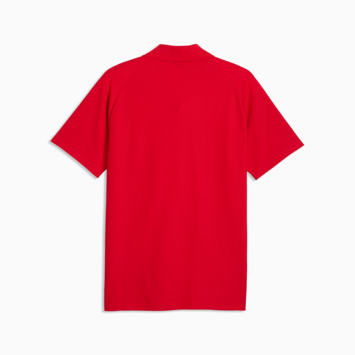 Scuderia Ferrari Tech Polo Men - Rosso Corsa - back on white background