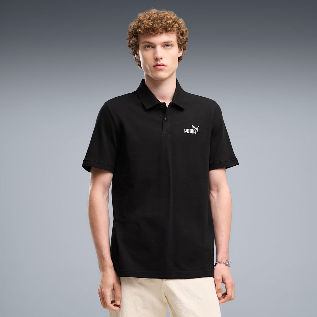 Essentials No. 1 Logo Piqué Polo Men - PUMA Black image 4