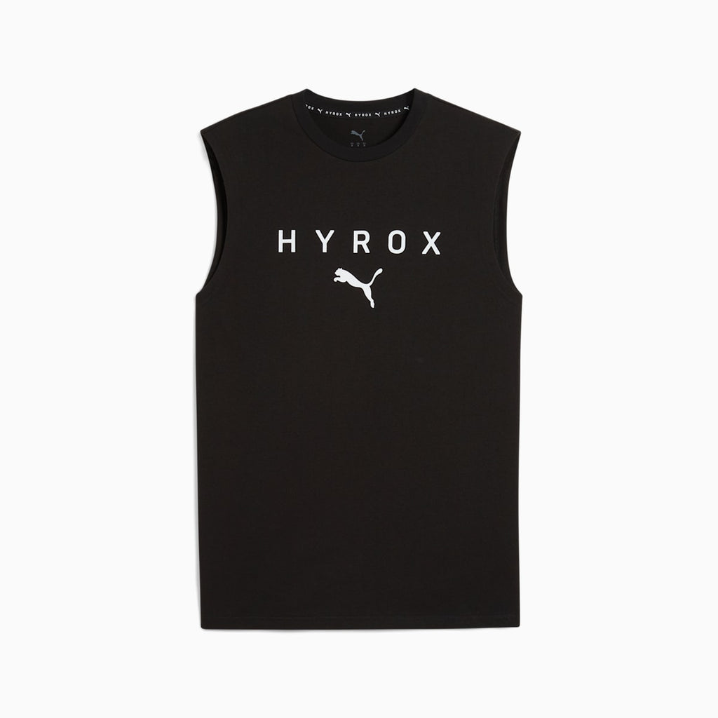 PUMA x HYROX Cut-Off Tank Men - PUMA Black front view