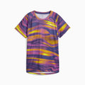 W RUN VELOCITY AOP TEE (POLY) Wild Berry front view