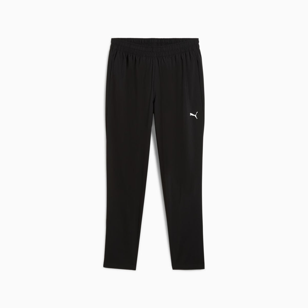 TAD ESSENTIALS Woven Tapered Pants Men - PUMA Black front view