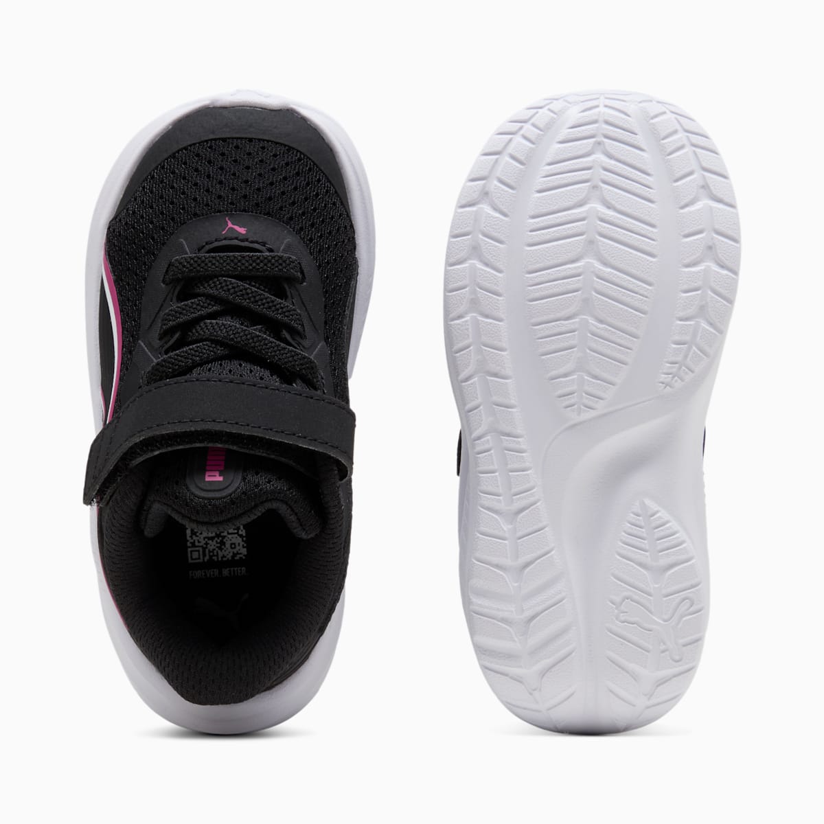 PUMA Skyrocket 2 Sneakers Toddlers - PUMA Black-Pink Opal-PUMA White - Side Profile - Medial