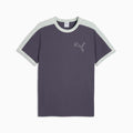 T7 Love Of The Cat Ringer Tee Men - Inky Depths-Créme De Mint - front on white background