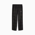T7 Relaxed Tartan Track Pants Men - PUMA Black - front on white background