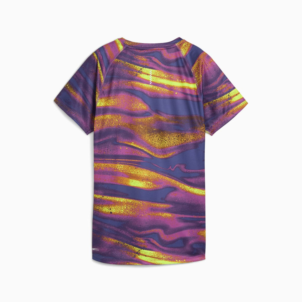 W RUN VELOCITY AOP TEE (POLY) Wild Berry alternate view