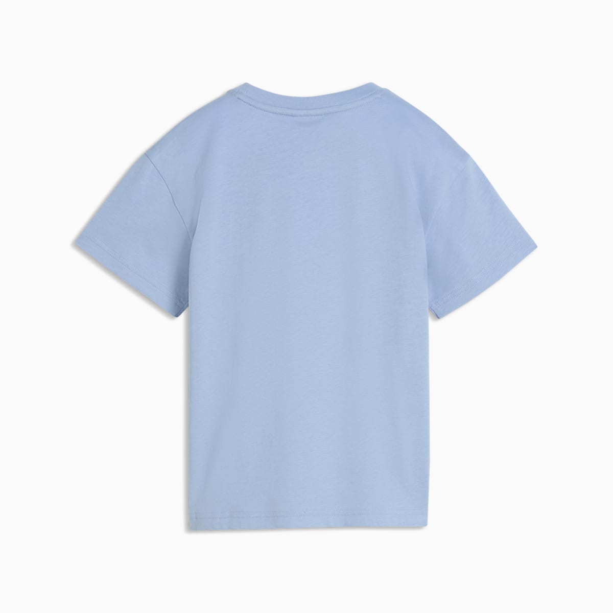 Imaginary Friend Relaxed Badge Tee Kids - Chambray Blue - back on white background