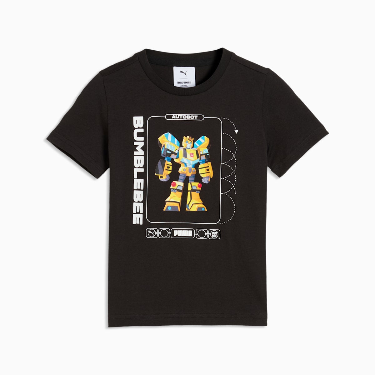 PUMA x TRANSFORMERS Graphic Tee Kids - PUMA Black - front on white background
