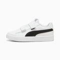 PUMA Rickie Classic V PS Kids Shoes - PUMA White-PUMA Black - Side Profile - Lateral
