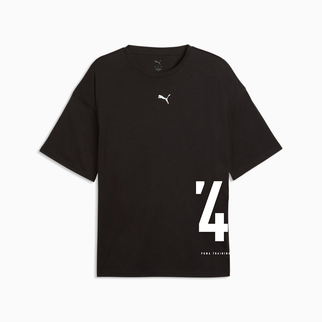 Graphics Training Tee Oversized Men - PUMA Black front view
