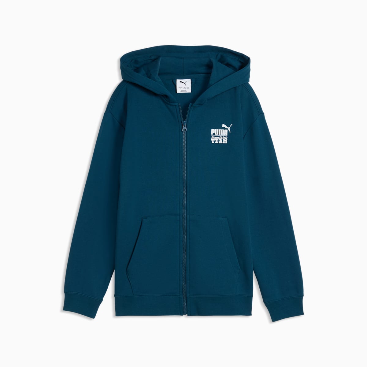 PUMA Kids Clothing HOODIE - Midnight Petrol - front on white background