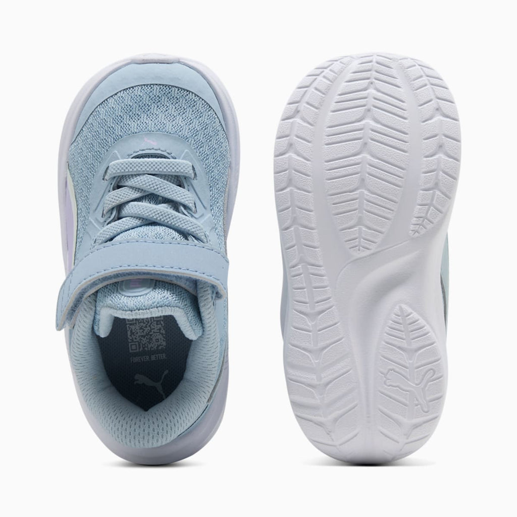 PUMA Skyrocket 2 Blaze Fade AC+ Infant Shoes - Light Blue-White-Lilac - Side Profile - Medial
