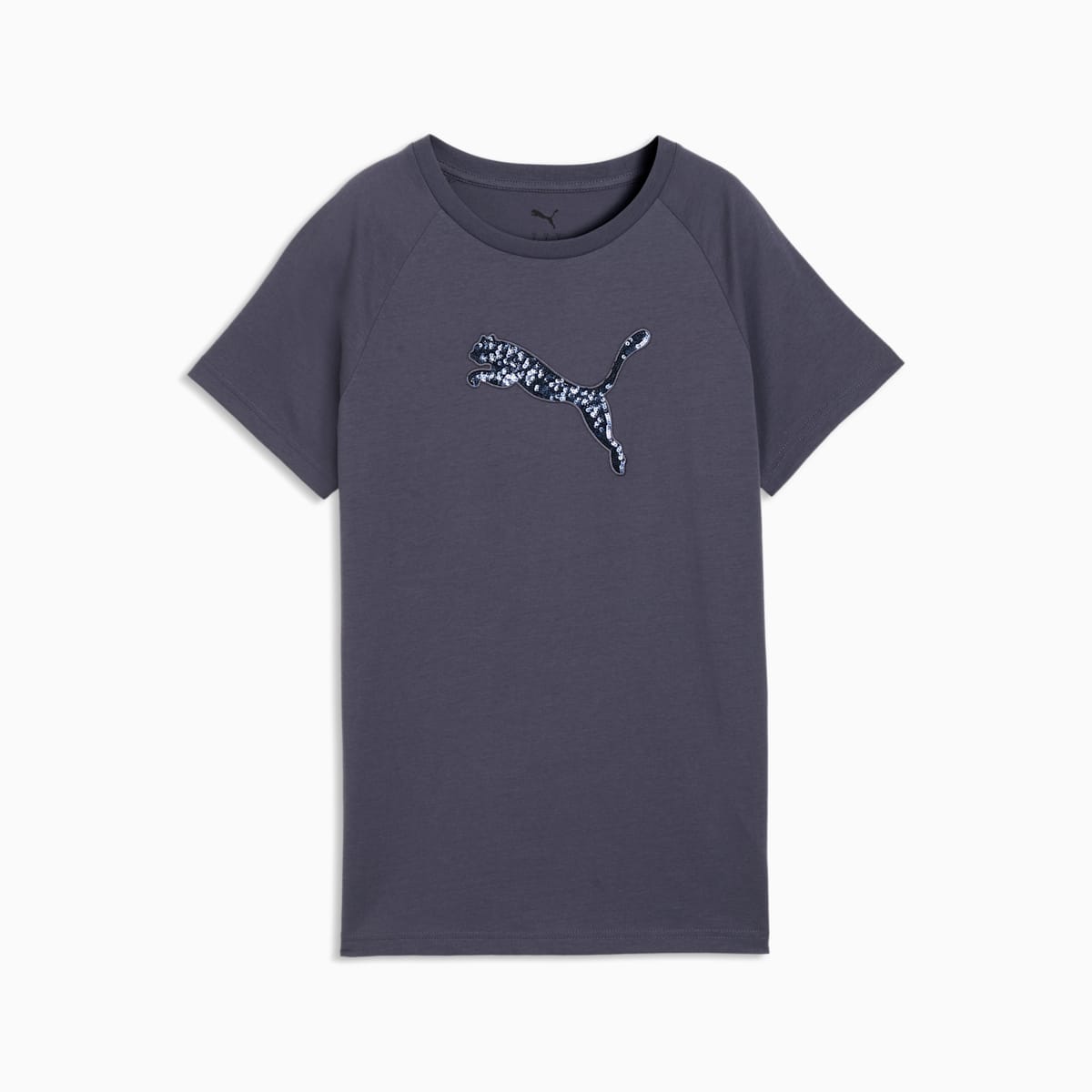 Essentials Sequins Tee Women - Inky Depths - front on white background