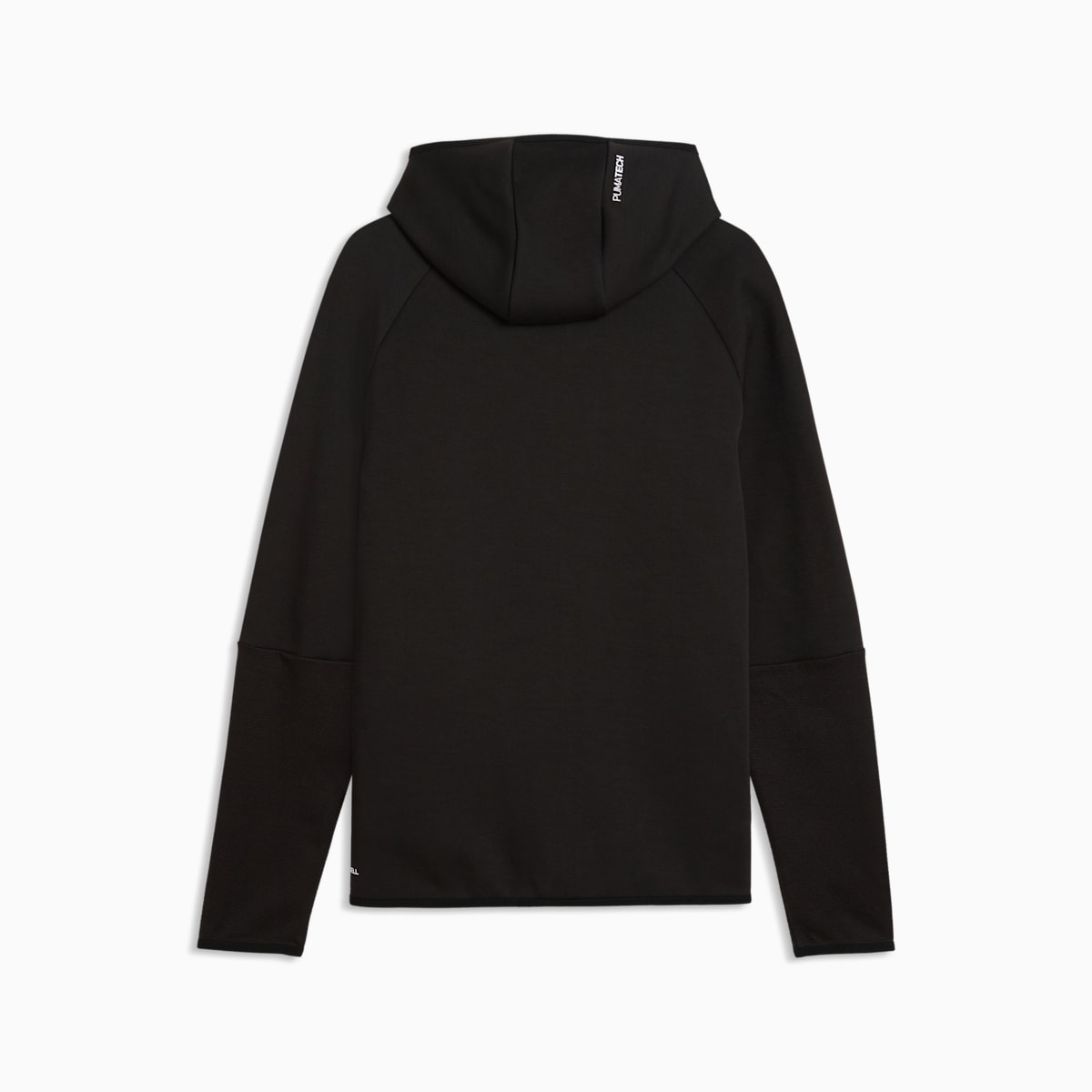 PUMATECH Elevated Slim Full-Zip Hoodie Men - PUMA Black - back on white background
