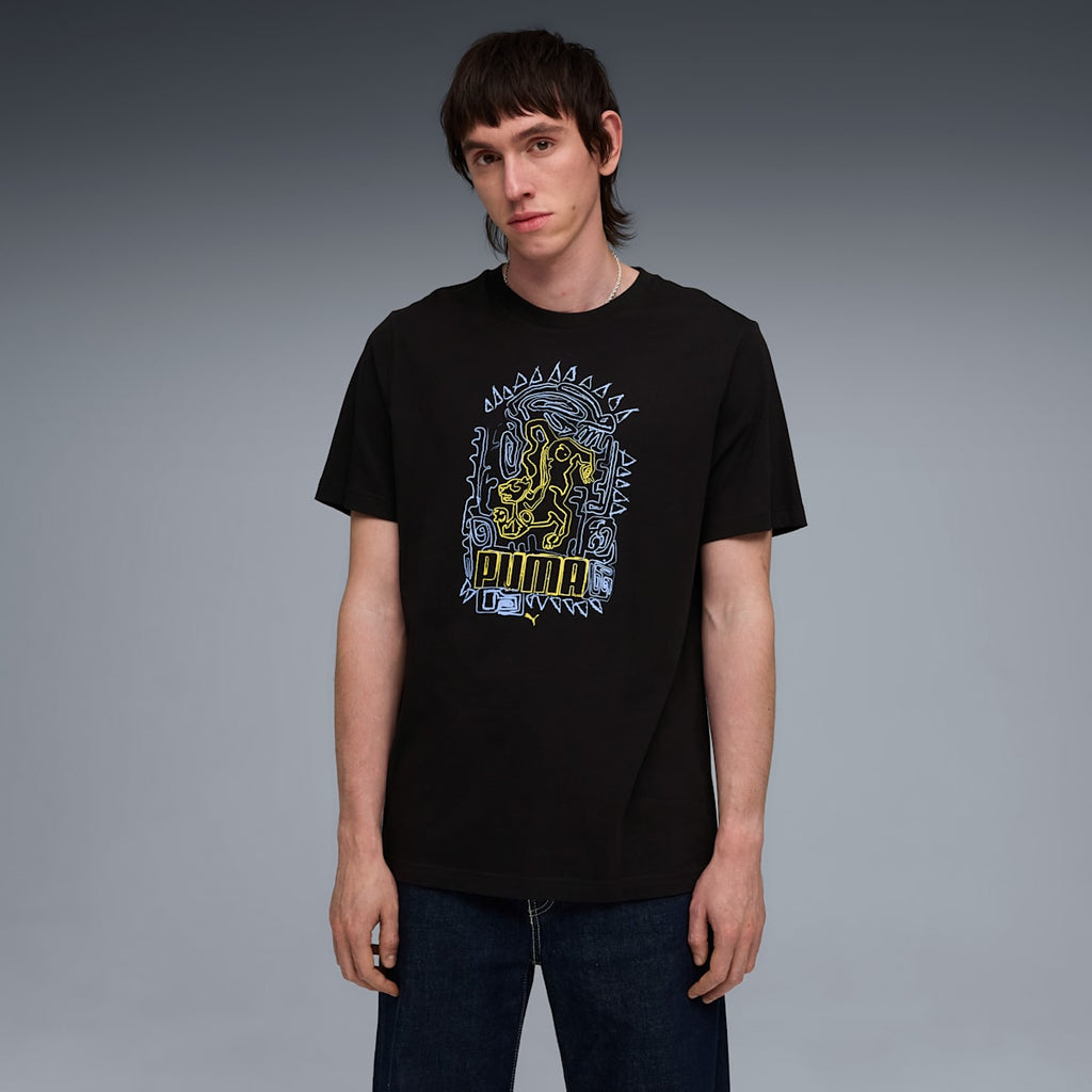 Graphic Hand-Drawn Tee Men - PUMA Black image 4