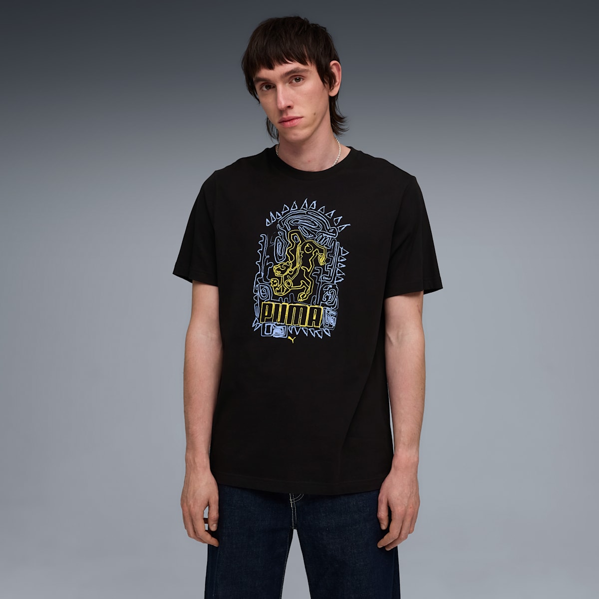 Graphic Hand-Drawn Tee Men - PUMA Black image 4