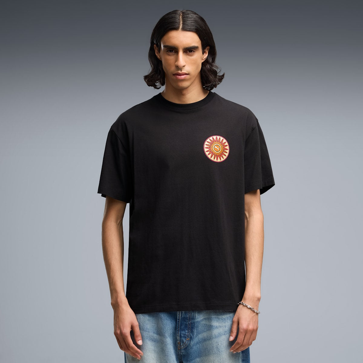 PUMA Men's T-Shirt - PUMA Black - on model