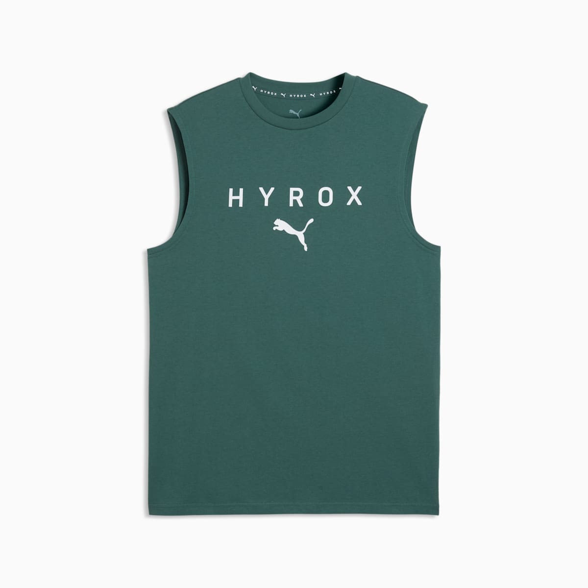 PUMA x HYROX Cut-Off Tank Men - Herb Garden - front on white background