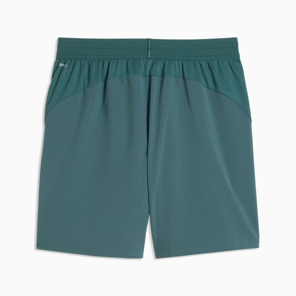 PUMA x HYROX PWRTRAIN 7" Shorts Men - Herb Garden - back on white background