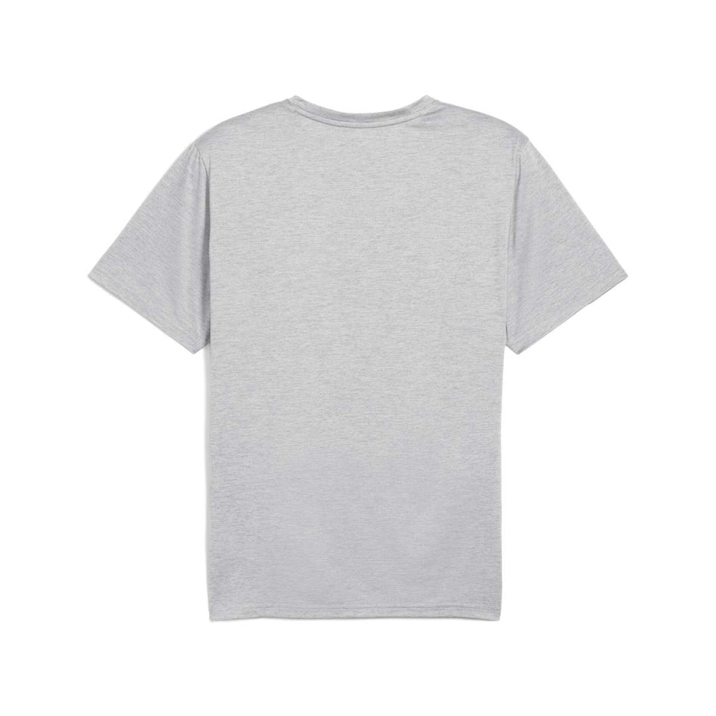 TAD ESSENTIALS Heather Cat Tee Men - Light Gray Heather back view
