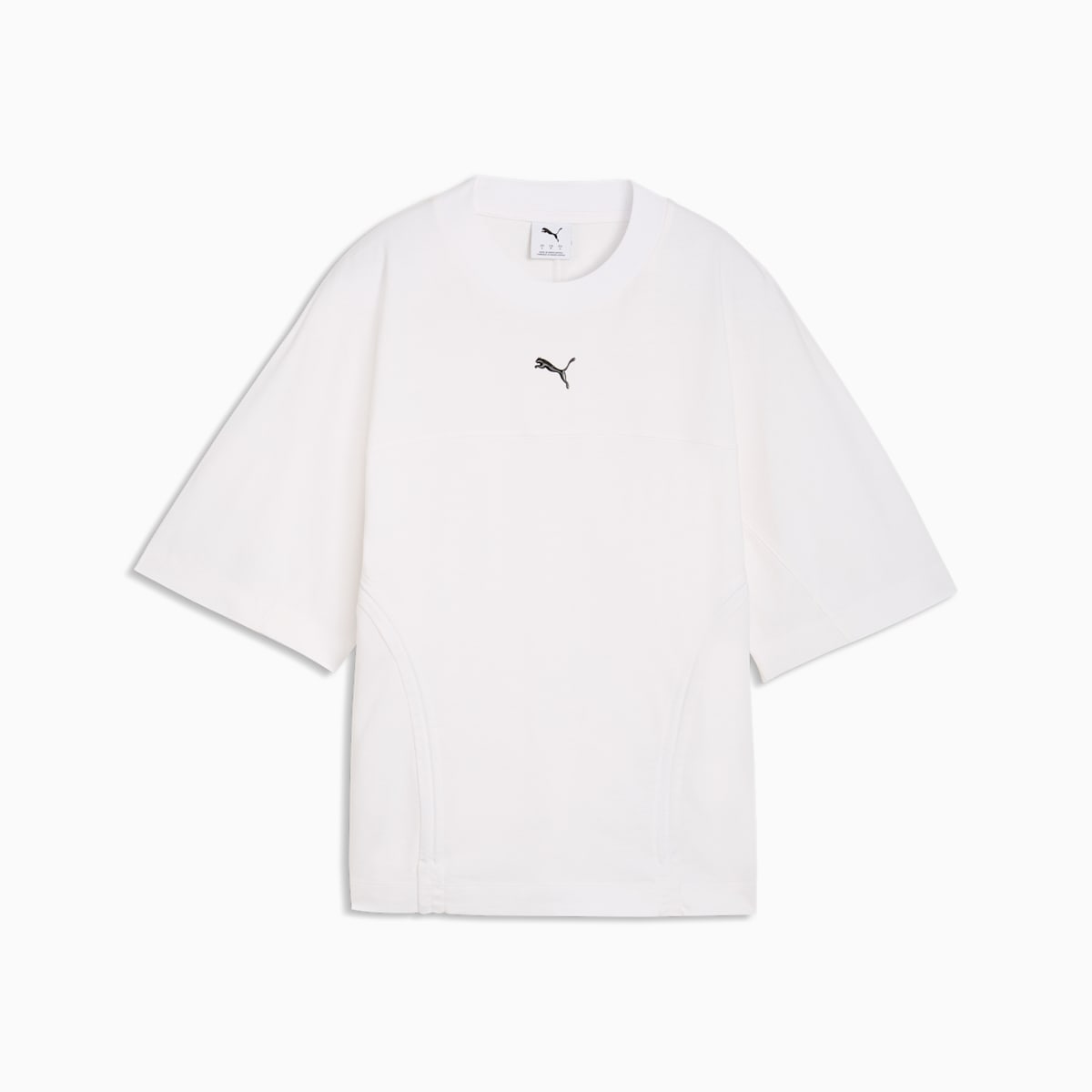 DARE TO Fitted-Waist Tee Women - PUMA White front view