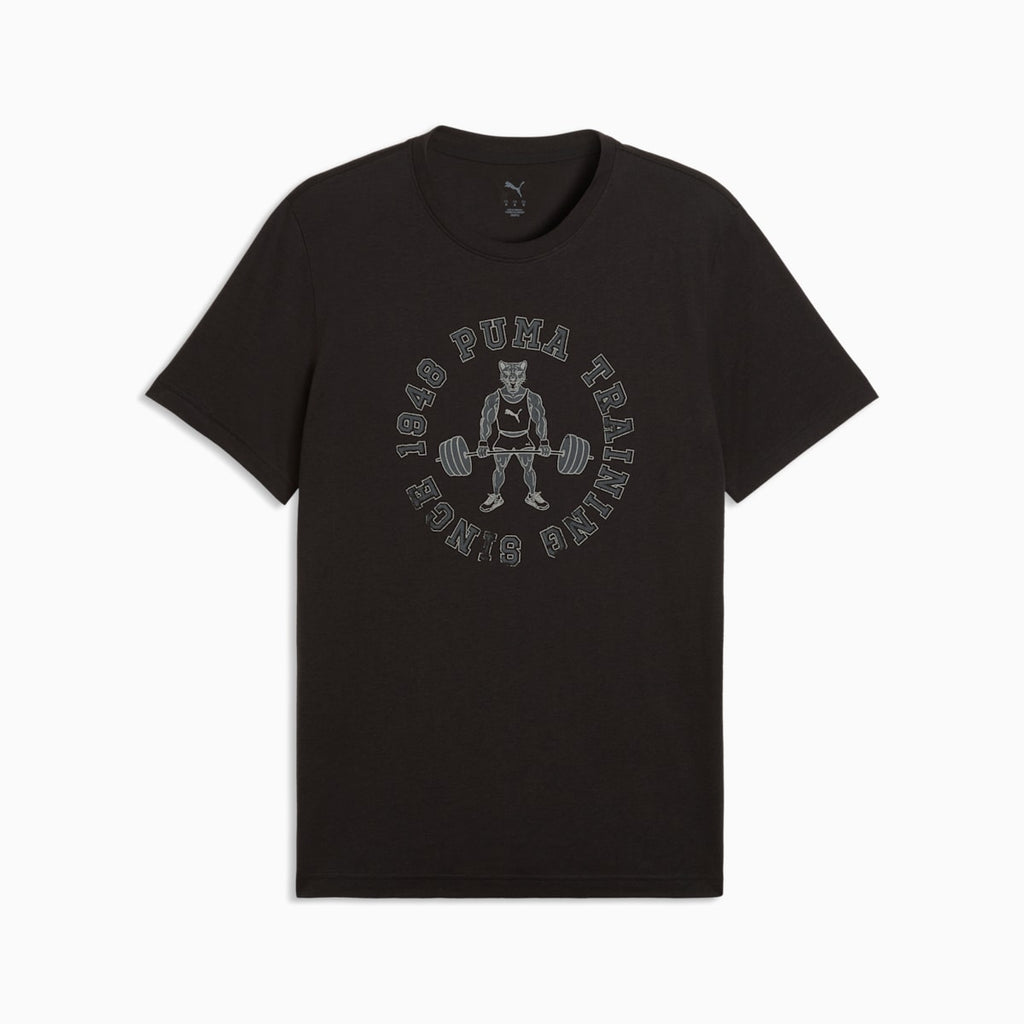 Graphics Training Tee Men - PUMA Black front view