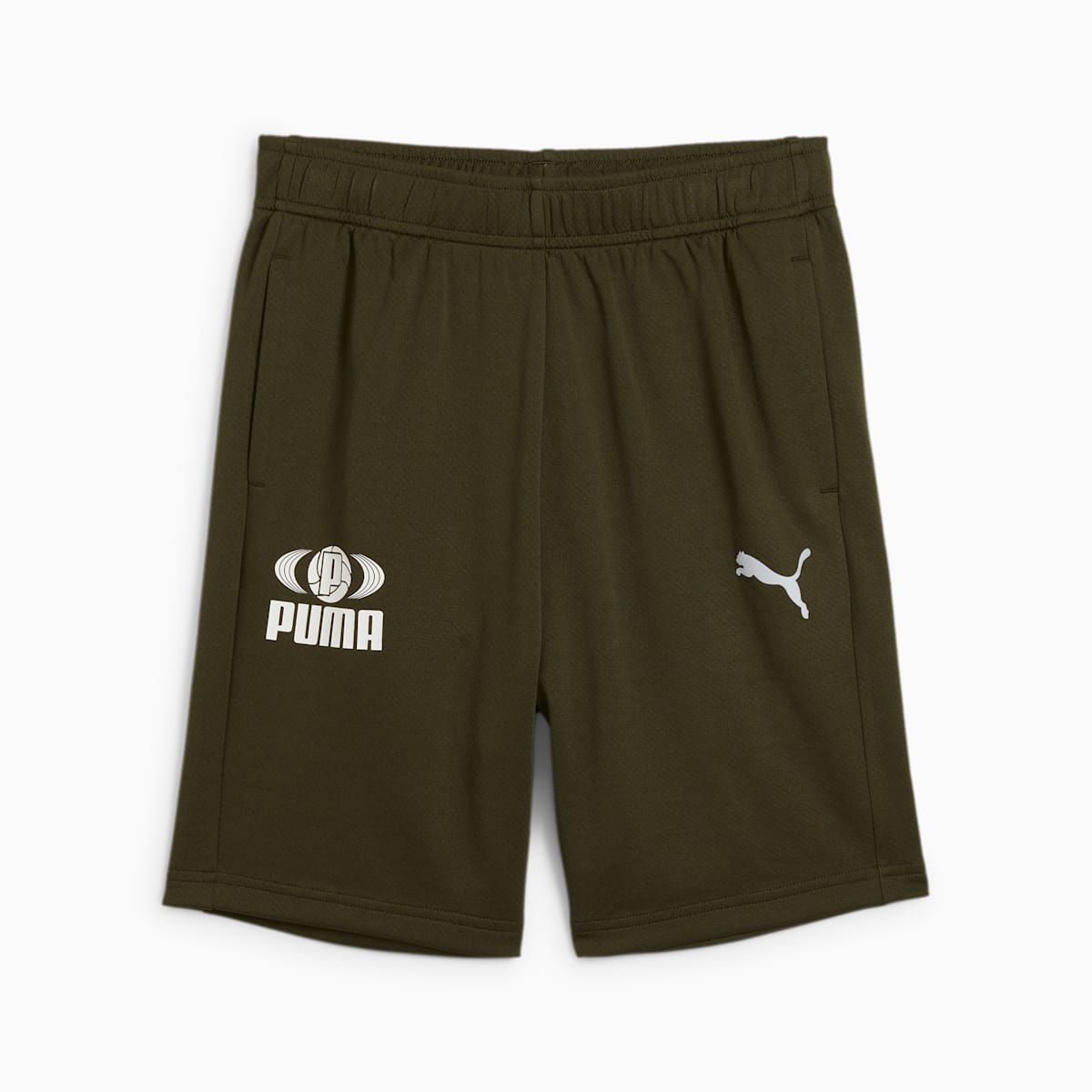ACTIVE SPORTS Poly Shorts B Dark Olive front view