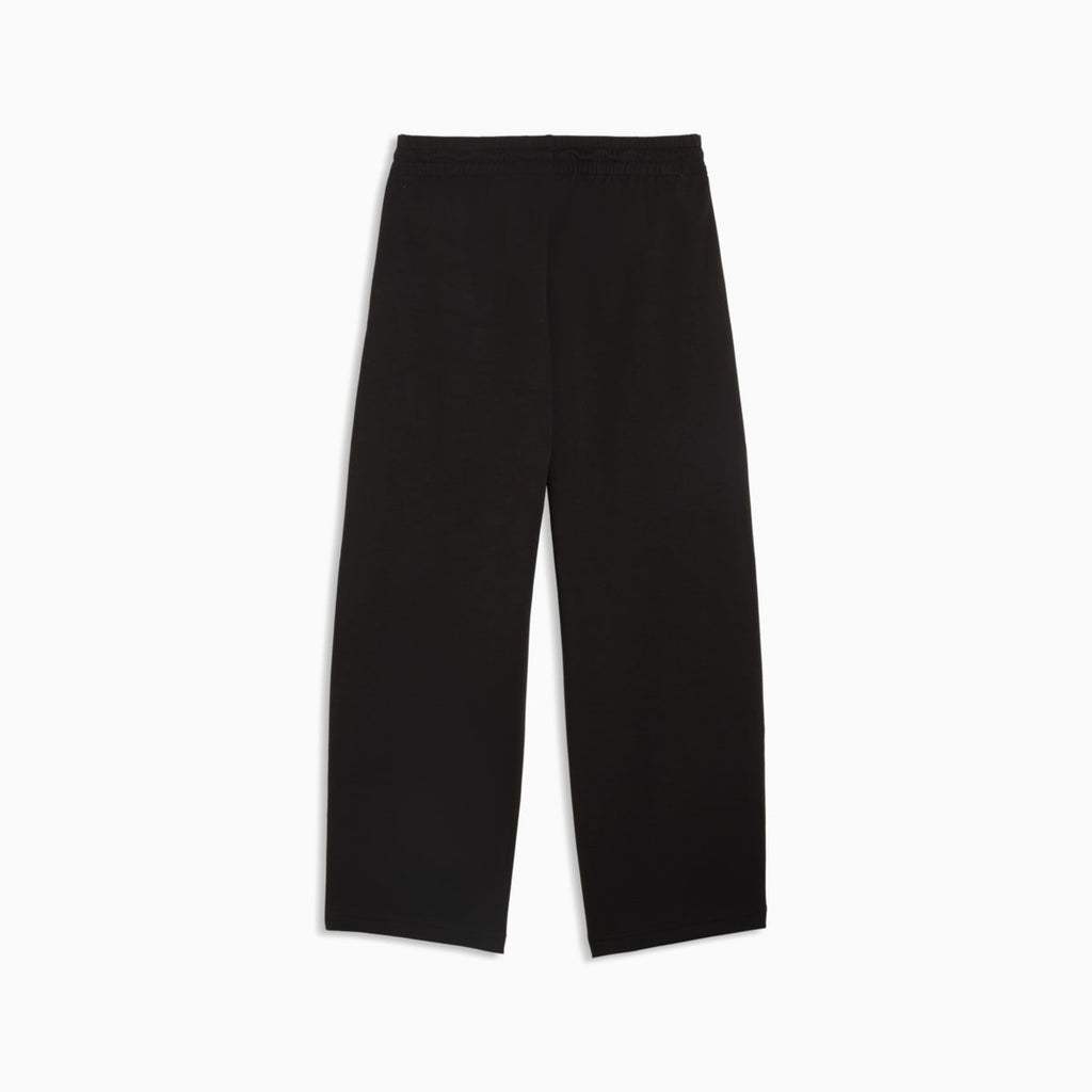 HER Relaxed Barrel Leg Pants Women - PUMA Black - back on white background