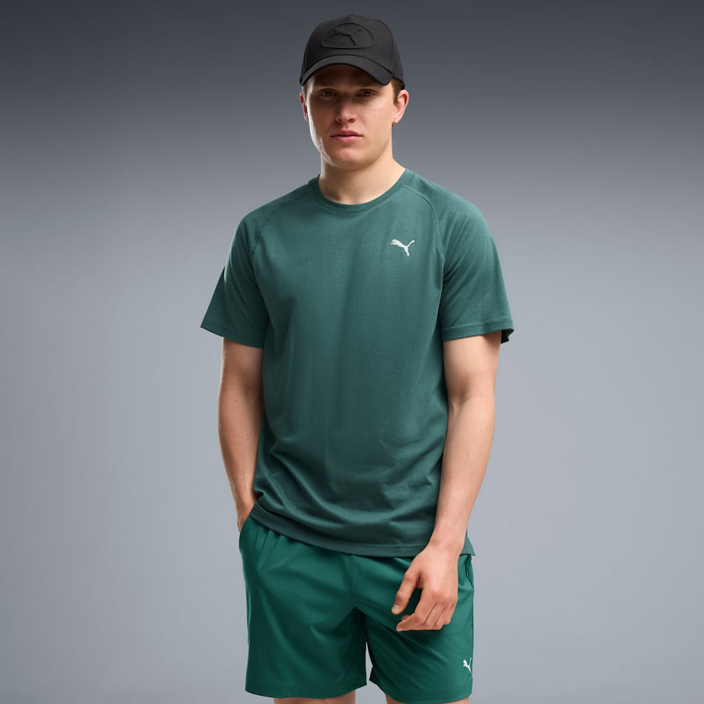 PWRTRAIN Training Tee Men - Herb Garden - on model