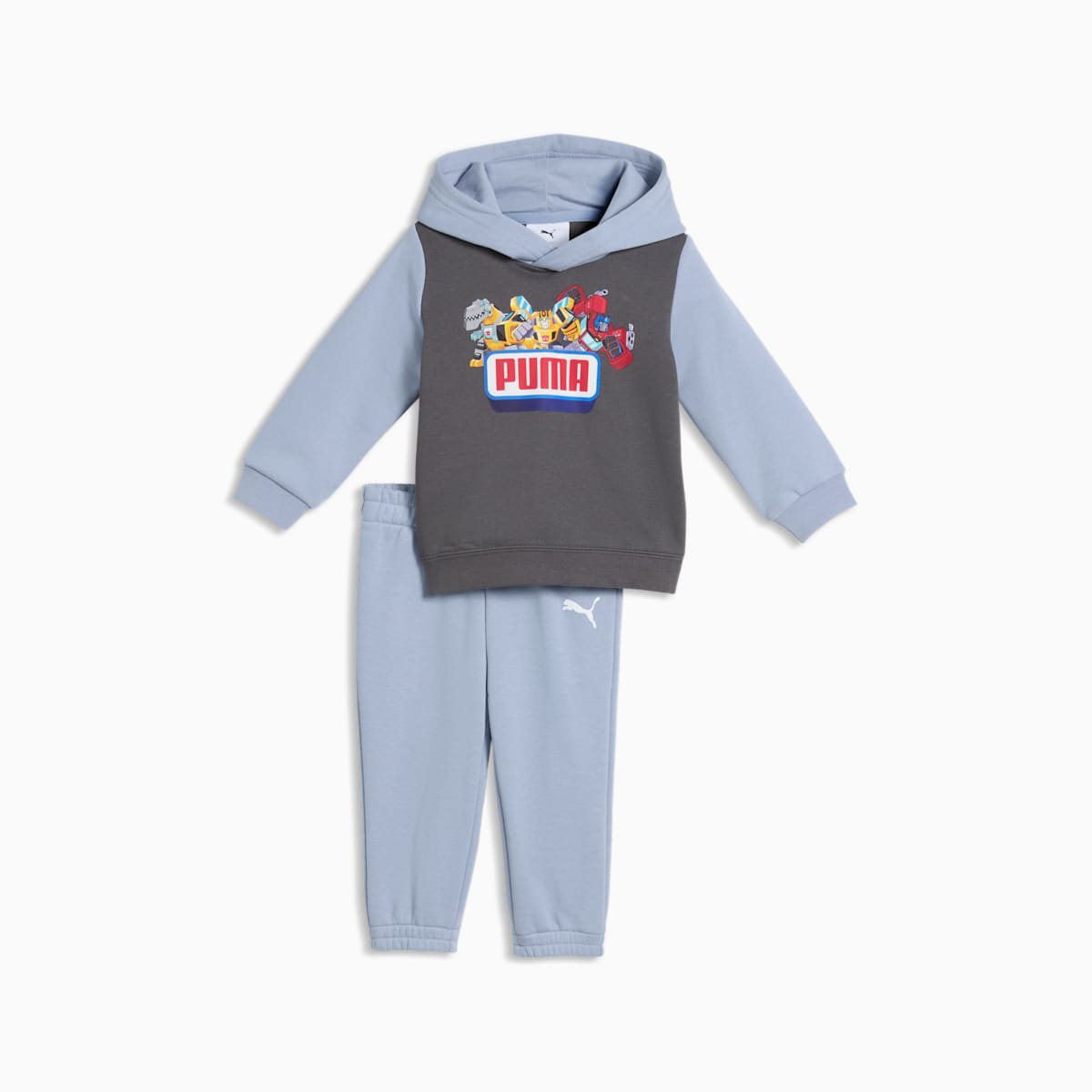PUMA x TRANSFORMERS Minicats Tracksuit Toddlers - Chambray Blue - front on white background