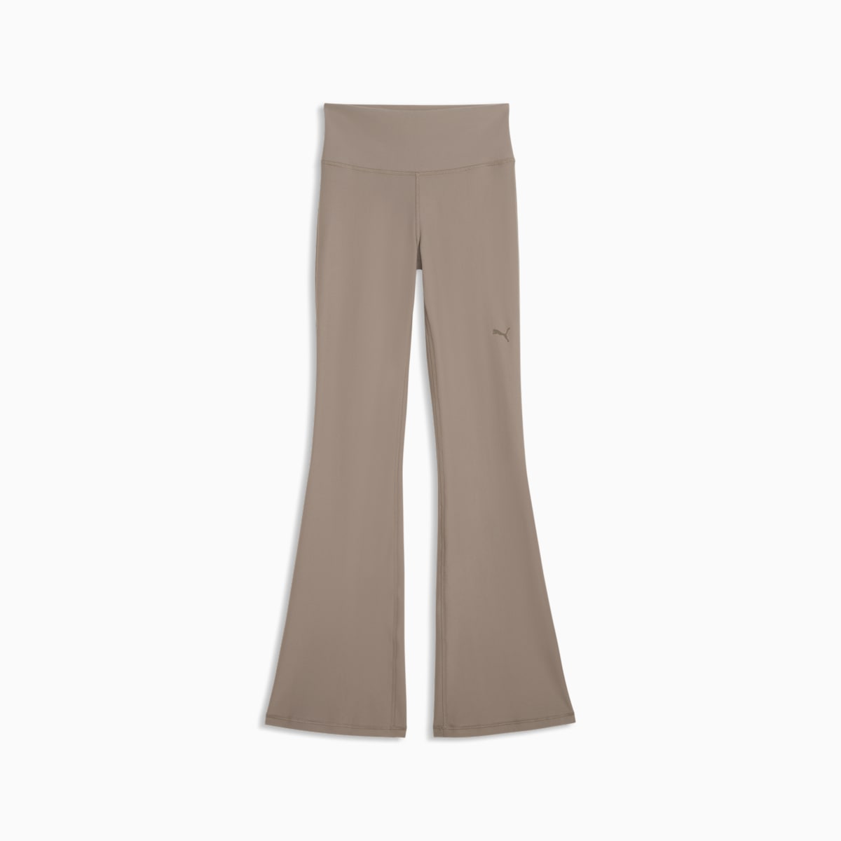 CLOUDSPUN High Waisted Flared Tights Women - Mouse Gray - front on white background