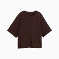 HER Relaxed Tee Women - Chocolate Fondue - front on white background