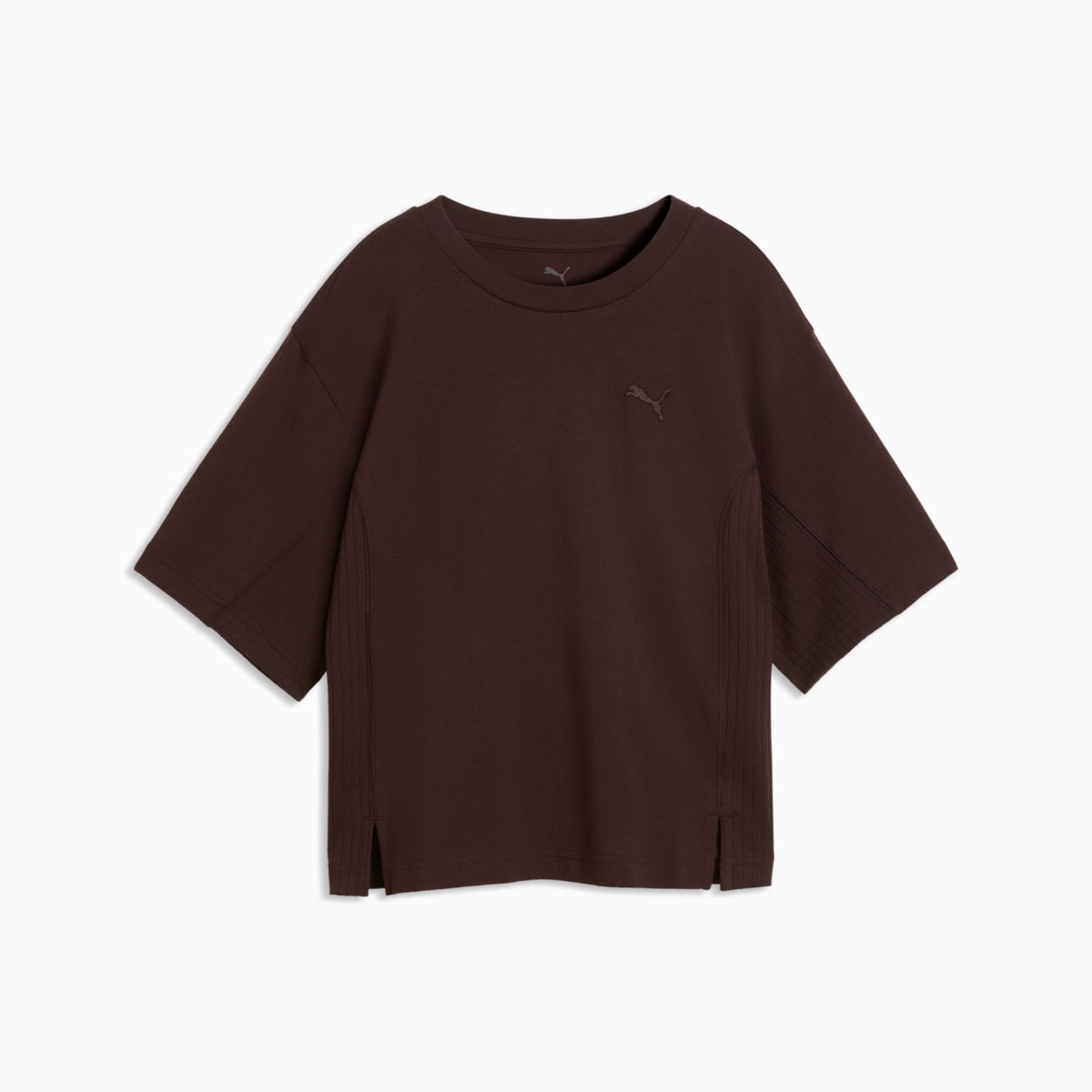 HER Relaxed Tee Women - Chocolate Fondue - front on white background