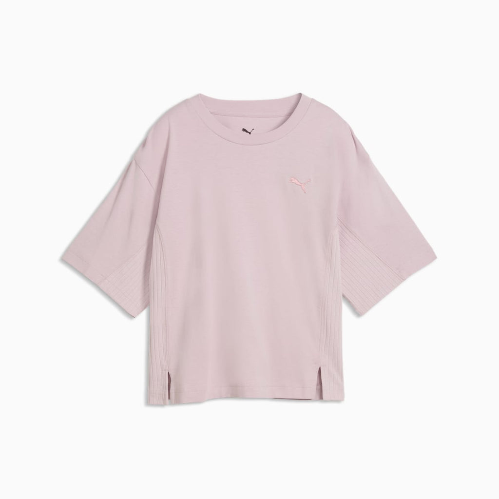 HER Relaxed Tee Women - Misty Pink - front on white background