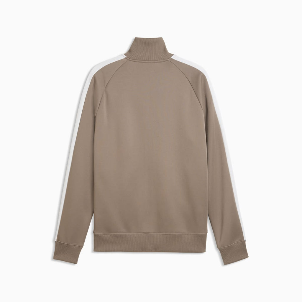 T7 Men's Track Jacket - Mouse Gray - back on white background