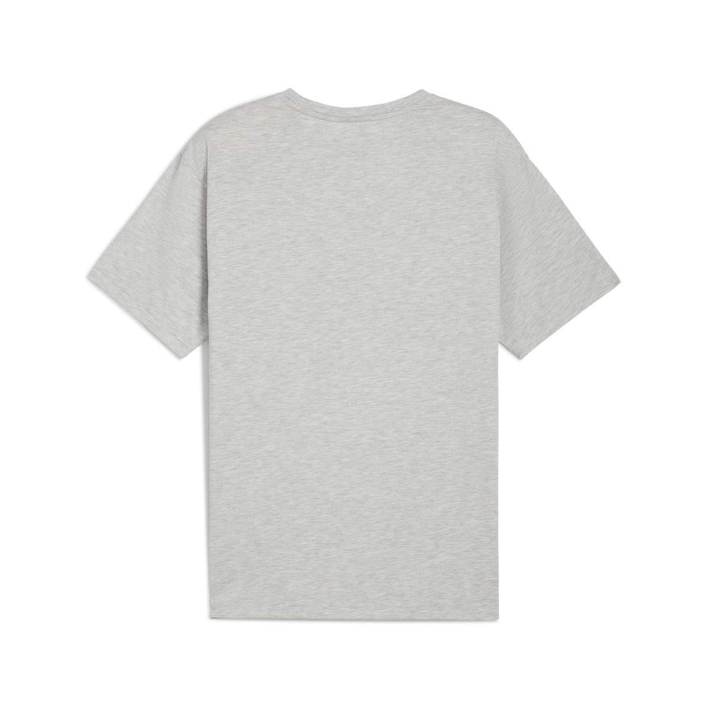 Graphics Train Logo Relaxed Tee Men - Light Gray Heather back view
