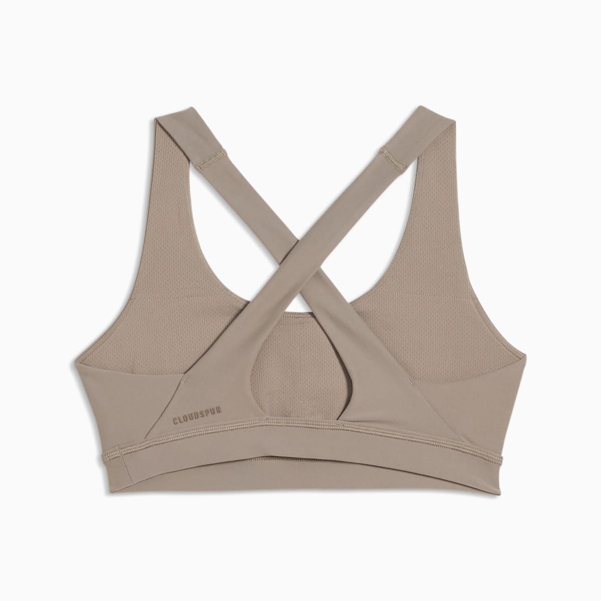Cloudspun Ultra Soft Women's Mid Impact Sports Bra - Mouse Gray - back on white background