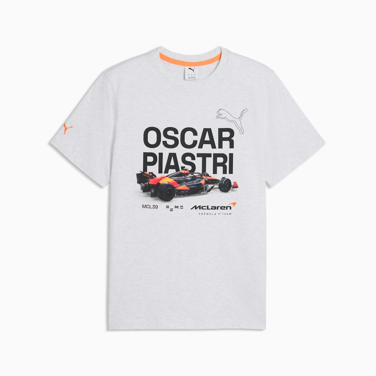 McLAREN MASTERCARD F1 TEAM Replica Piastri Tee Men - White Glow Heather image 2
