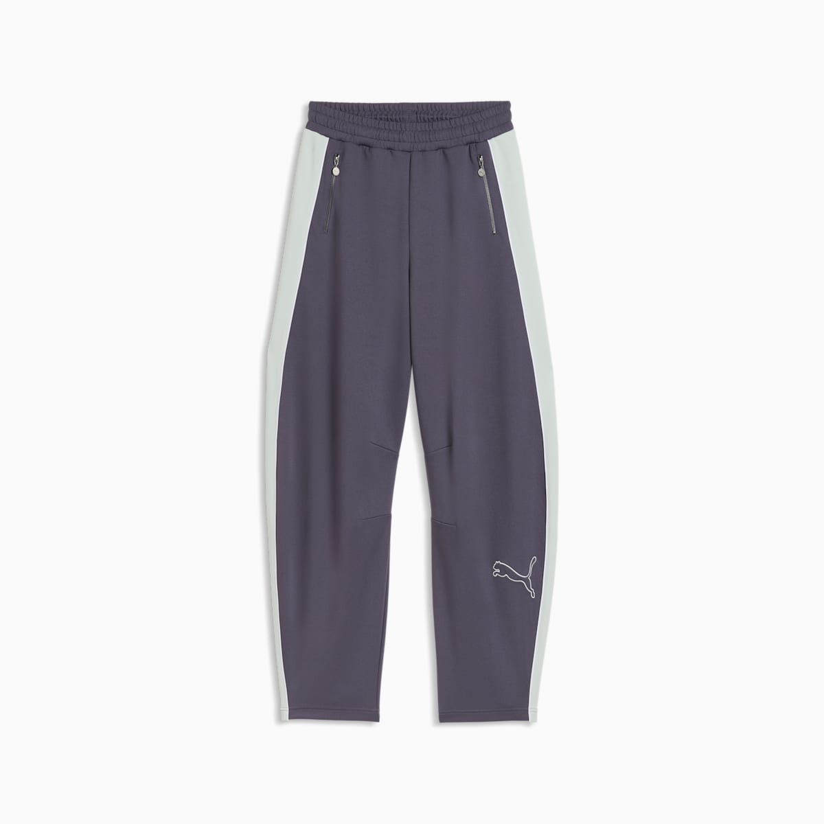 T7 Love Of The Cat Women's Barrel Track Pants - Inky Depths - front on white background