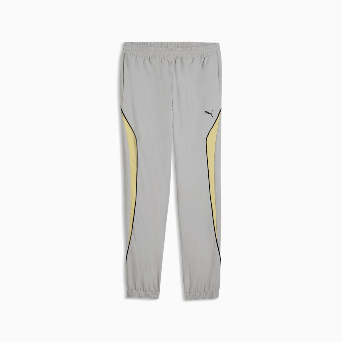 PUMA Sport Men's Woven Track Pants - Gray Echo - front on white background