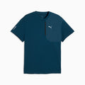 PUMATECH Pocket Tee Men - Midnight Petrol - front on white background