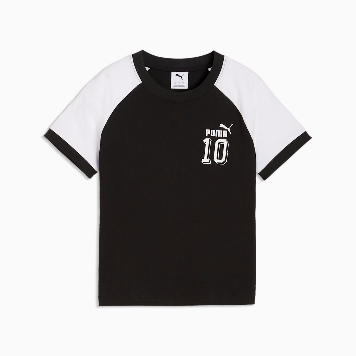 FUTURE.PUMA.ARCHIVE Slim Short Ringer Tee Women - PUMA Black front view