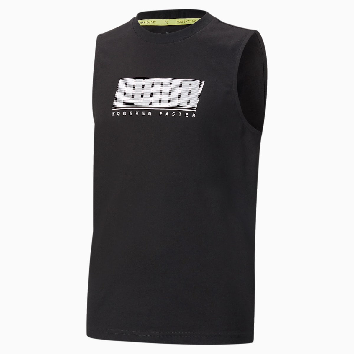 Active Sports Sleeveless Tee B Puma Blac front view