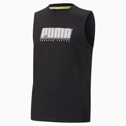Active Sports Sleeveless Tee B Puma Blac front view