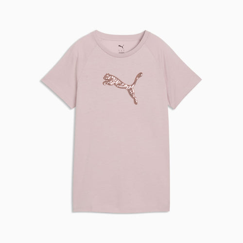 Essentials Sequins Tee Women - Misty Pink - front on white background