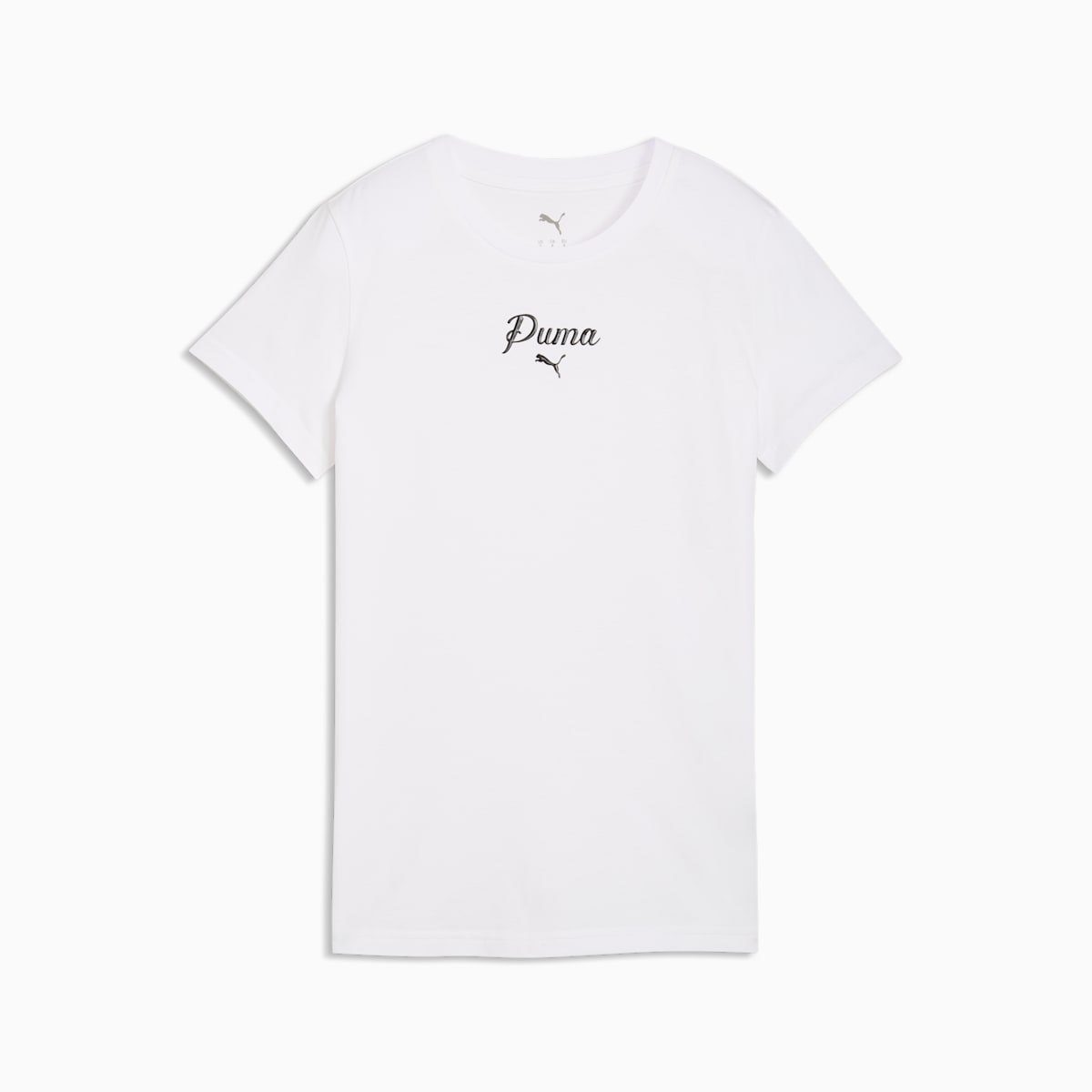 Essentials Script Tee Women - PUMA White front view
