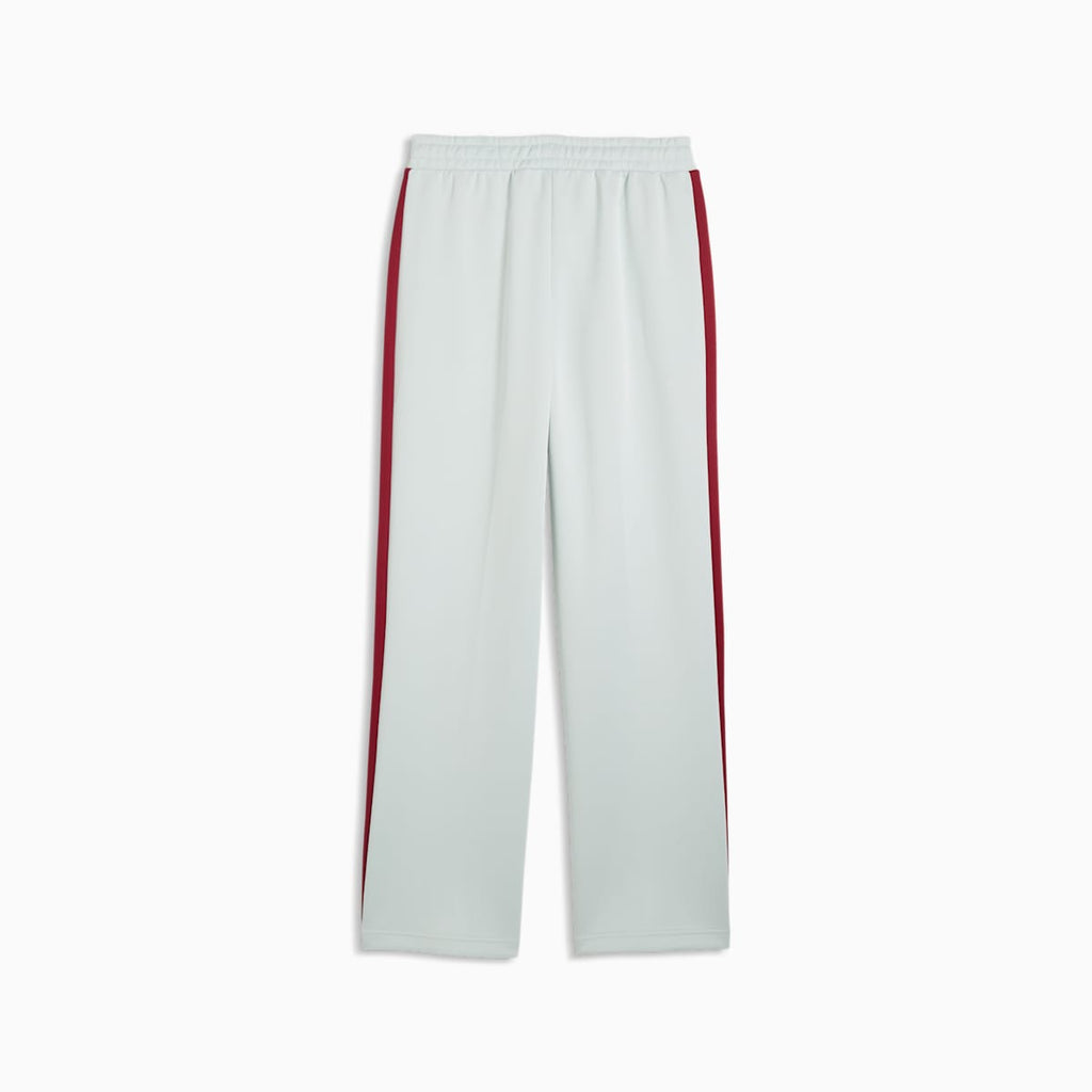 T7 Always On Straight Track Pants Women - Créme De Mint-Garnet Glow - back on white background