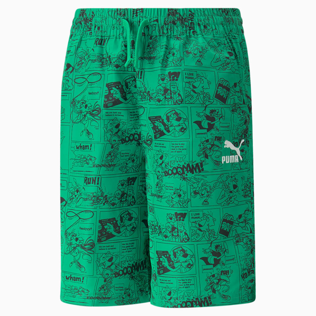 CLASSICS SUPER PUMA Shorts Wv B Grassy G front view