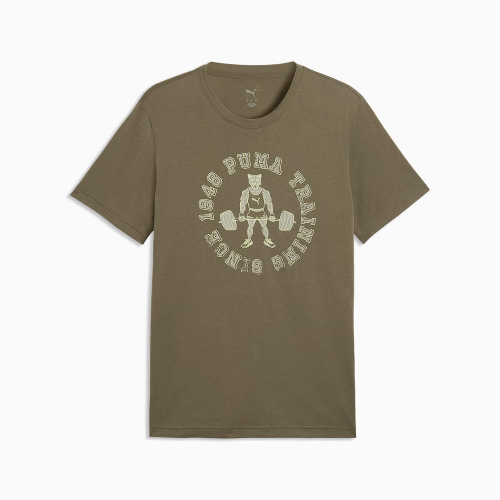 Graphics Training Tee Men - Loden Green front view