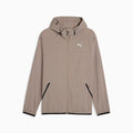 PWRTRAIN Stretch Woven Full-Zip Jacket Men - Mouse Gray - front on white background