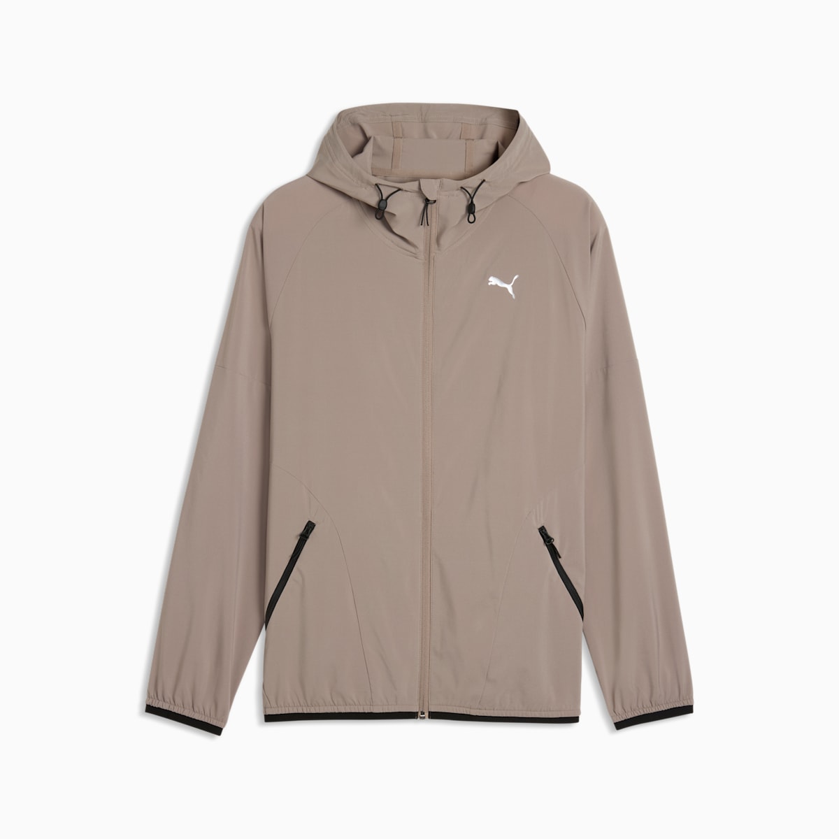 PWRTRAIN Stretch Woven Full-Zip Jacket Men - Mouse Gray - front on white background